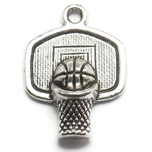 8pcs‎ Basketball Goal Charms, sports, jewelry making supplies